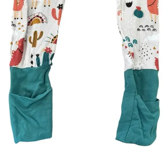 Little Sleepies Llama Love Zippy Pajamas Bamboo Size 18-24 Months - Picture 6 of 7